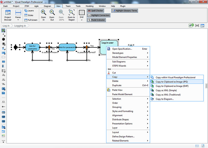 visual paradigm stored procedure