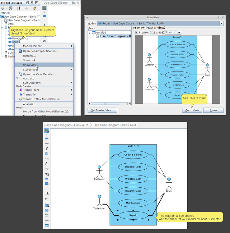 Visual paradigm как открыть model explorer